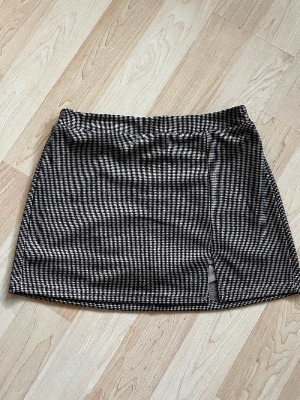 Urban Planet Brown Houndstooth Mini Skort